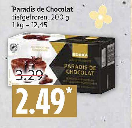 Paradis de Chocolat tiefgefroren, 200 g
