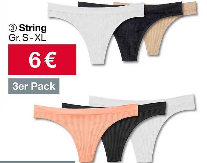 3er Pack String Gr. S - XL