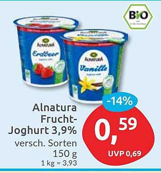 Alnatura Frucht-Joghurt 3,9%