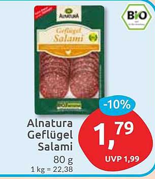 Alnatura Geflügel Salami 80 g
