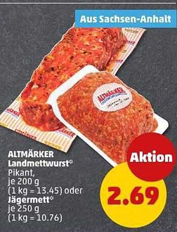 ALTMÄRKER Landmettwurst* Pikant oder Jägermett*