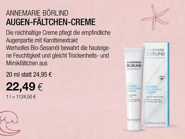 ANNEMARIE BÖRLIND AUGEN-FÄLTCHEN-CREME