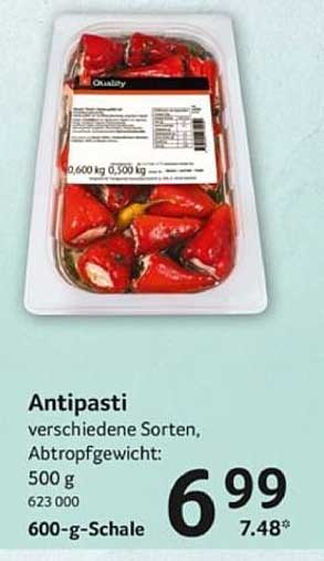 Antipasti verschiedene Sorten 500 g