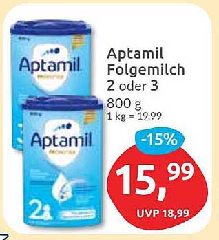 Aptamil Folgemilch 2 oder 3 800 g