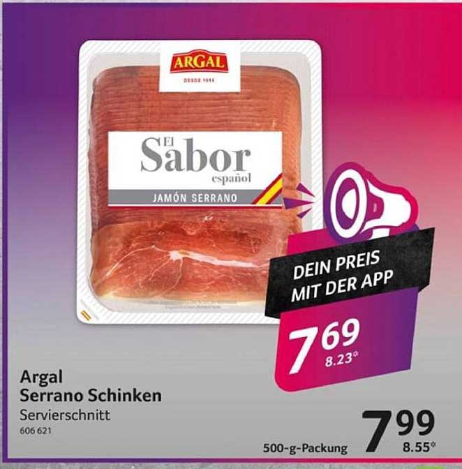 Argal Serrano Schinken Servierschnitt 500 g