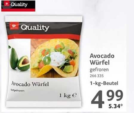 Avocado Würfel gefroren 1 kg - Quality