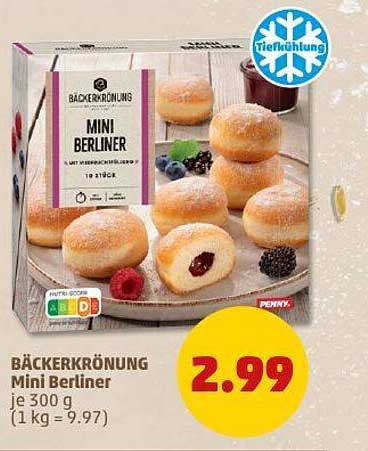 BÄCKERKRÖNUNG Mini Berliner 300 g