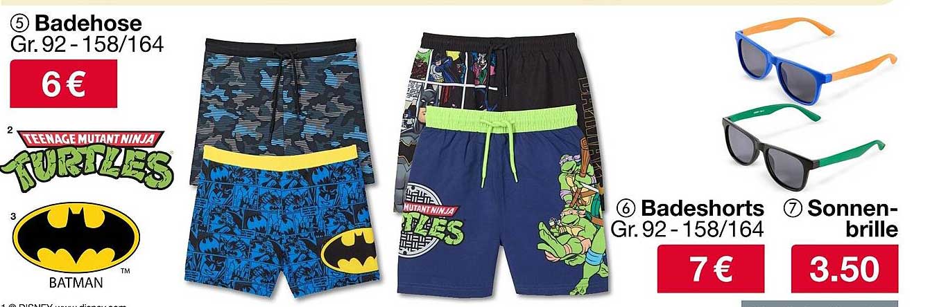 Badehose Gr. 92 - 158/164 für nur 6 €