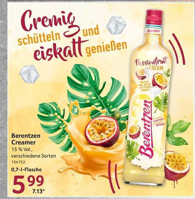 Berentzen Creamer - Passionfruit Cream 0,7 l-Flasche