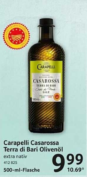 Carapelli Casarossa Terra di Bari Olivenöl 500-ml-Flasche