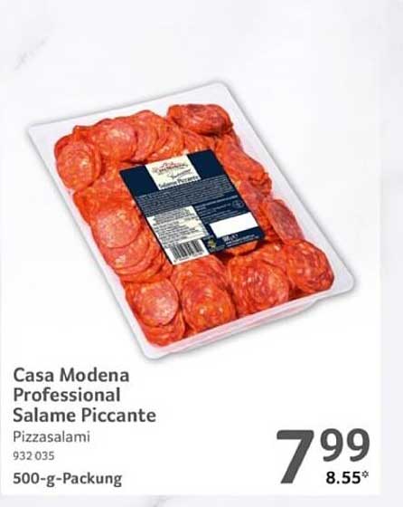 Casa Modena Professional Salame Piccante Pizzasalami 500-g-Packung