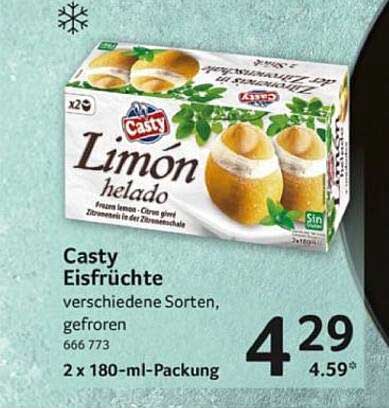 Casty Eisfrüchte – Verschiedene Sorten, gefroren