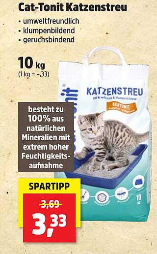 Cat-Tonit Katzenstreu 10 kg