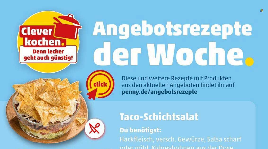 Clever kochen mit Penny: Taco-Schichtsalat