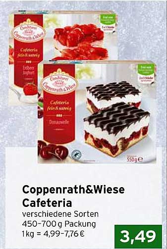 Coppenrath&Wiese Cafeteria verschiedene Sorten 450-700 g Packung