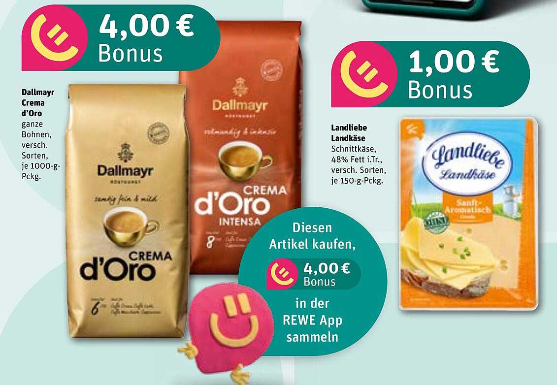 Dallmayr Crema d'Oro und Landliebe Landkäse Angebote