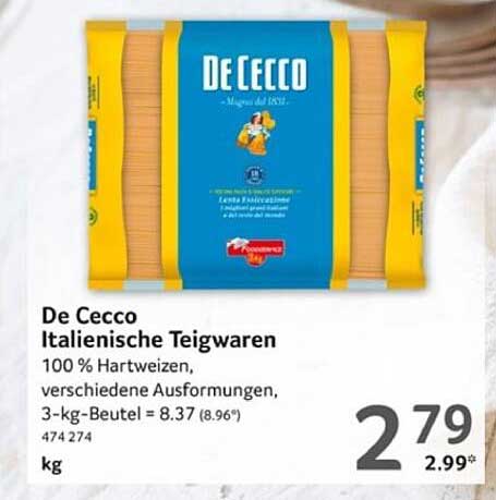 De Cecco Italienische Teigwaren