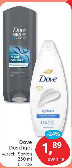 Dove Duschgel - Verschiedene Sorten 250 ml