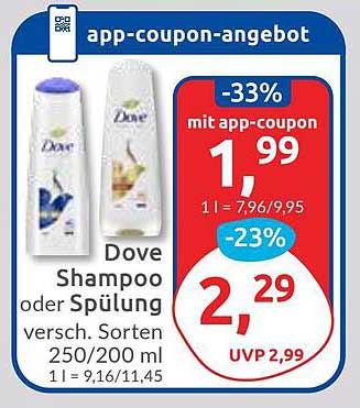 Dove Shampoo oder Spülung – Verschiedene Sorten 250/200 ml