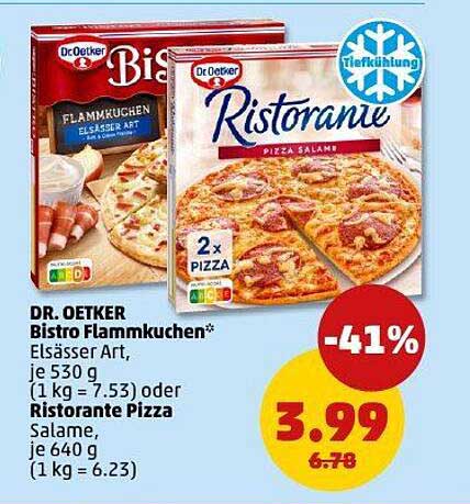 DR. OETKER Bistro Flammkuchen & Ristorante Pizza