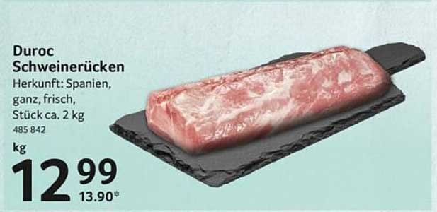 Duroc Schweinerücken, ganz frisch aus Spanien