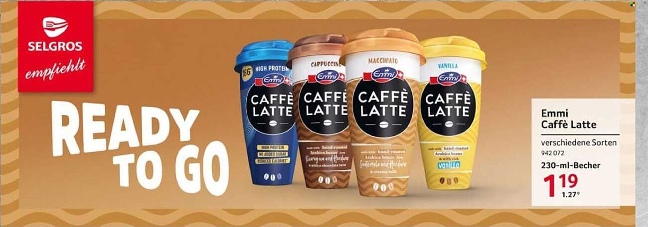 Emmi Caffè Latte verschiedene Sorten 230-ml-Becher