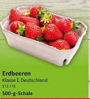 Erdbeeren Klasse I, Deutschland - 500-g-Schale