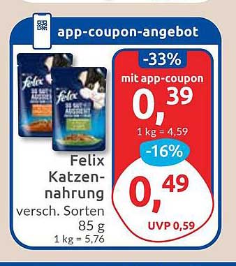 Felix Katzennahrung verschiedene Sorten 85 g