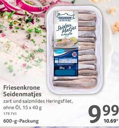 Friesenkrone Seidenmatjes, 600-g-Packung