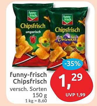 Funny-frisch Chipsfrisch – verschiedene Sorten 150 g