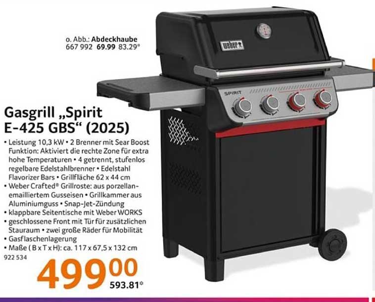 Gasgrill „Spirit E-425 GBS“ (2025)