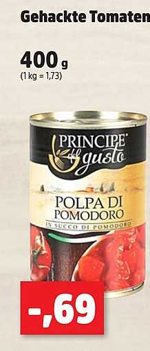Gehackte Tomaten - 400 g von Principe del gusto