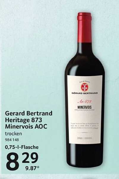 Gerard Bertrand Heritage 873 Minervois AOC trocken 0,75 l-Flasche
