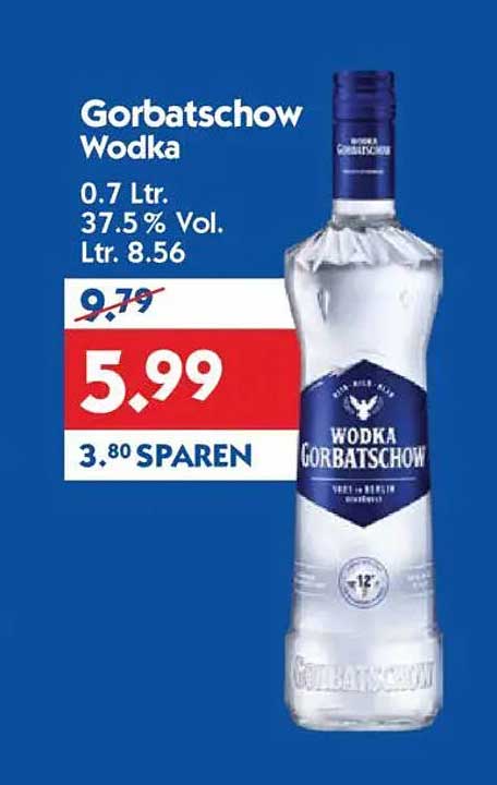 Gorbatschow Wodka 0.7 Ltr. 37.5% Vol.