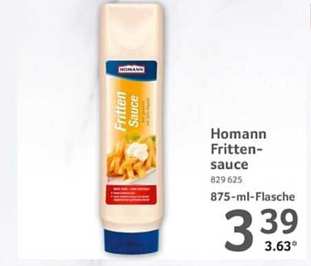 Homann Frittensauce 875-ml-Flasche