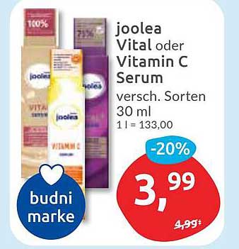 joolea Vital oder Vitamin C Serum, 30 ml