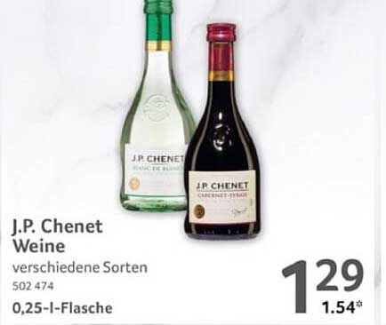 J.P. Chenet Weine - verschiedene Sorten