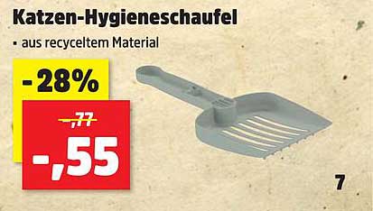 Katzen-Hygieneschaufel aus recyceltem Material