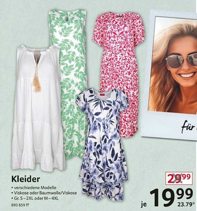 Kleider in verschiedenen Modellen – ideal für den Sommer!