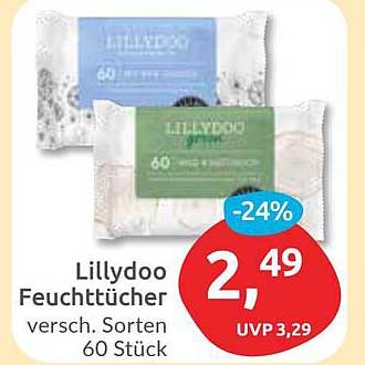 Lillydoo Feuchttücher, verschiedene Sorten, 60 Stück