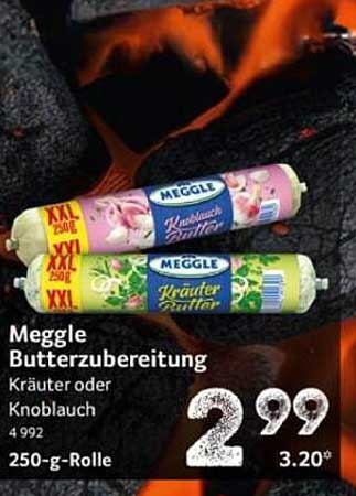 Meggle Butterzubereitung Kräuter oder Knoblauch