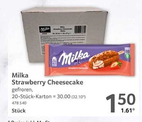 Milka Strawberry Cheesecake - 20er Karton