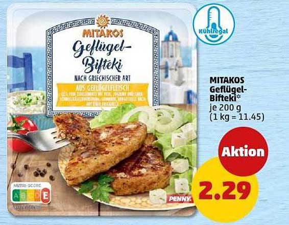 MITAKOS Geflügel-Bifteki nach griechischer Art - 200 g für nur 2,29 €