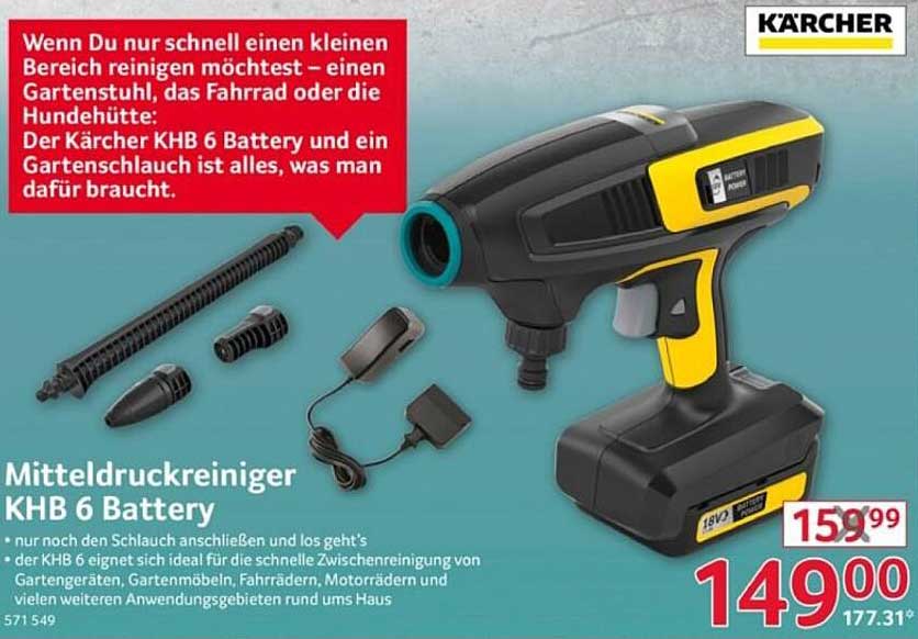 Mitteldruckreiniger KHB 6 Battery