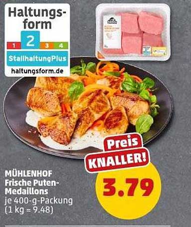MÜHLENHOF Frische Puten-Medaillons