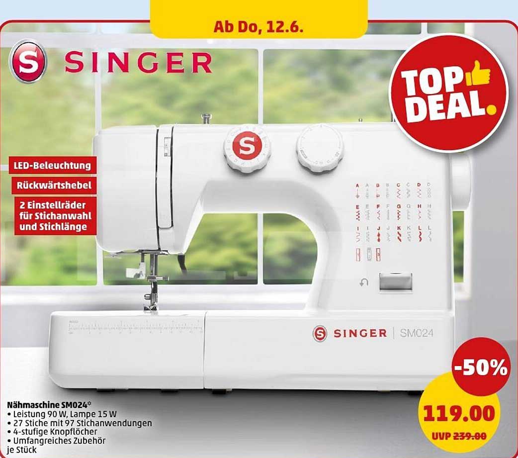 Nähmaschine SM024 von SINGER - Top Deal