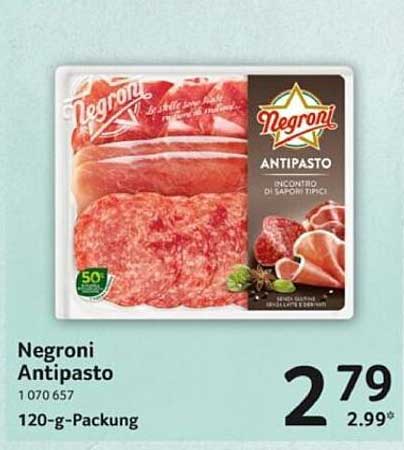 Negroni Antipasto 120-g-Packung
