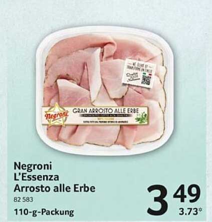 Negroni L'Essenza Arrostо alle Erbe 110 g-Packung