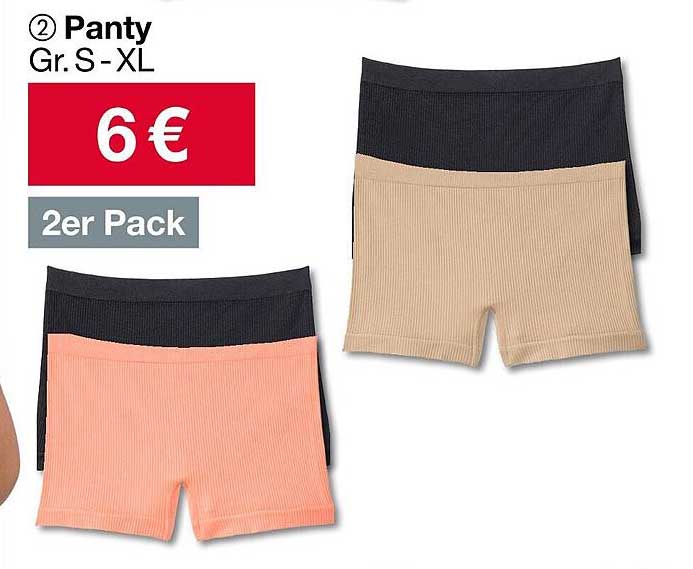 Panty 2er Pack Gr. S-XL