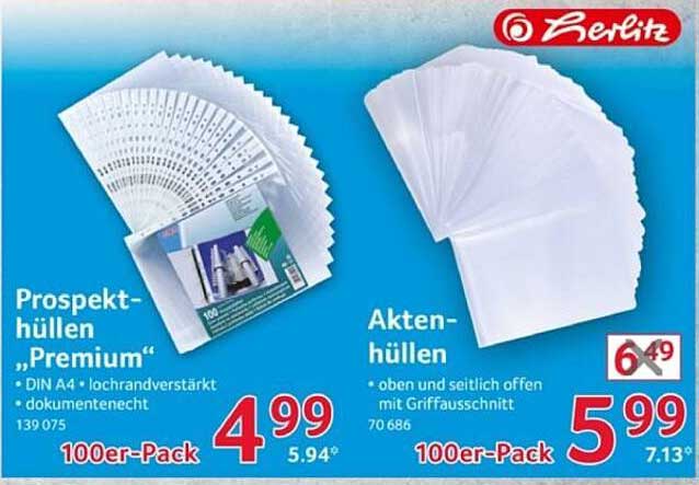 Prospekthüllen "Premium" 100er-Pack